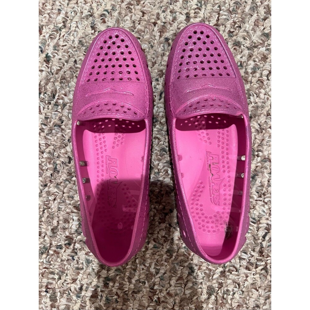 Women Pink glitter floafers size 7